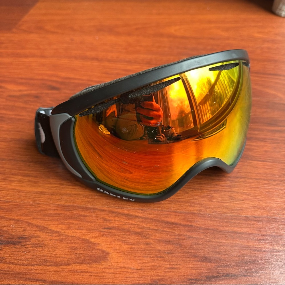 Oakley Canopy Matte Black/Fire Iridium Ski Goggles